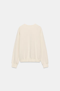 SUDADERA CORAZ?N / Crudo / Beige - Zara фото 6