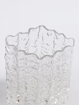 Ваза «Силвио», 20.5×15 см, стекло, прозрачная