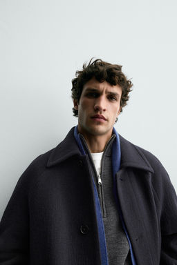 WOOL BLEND STRUCTURED COAT - Zara фото 7