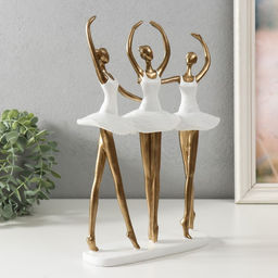 Сувенир полистоун "Три балерины" 19,5х7,5х29,5 см