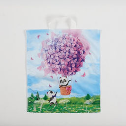 Цена за 50 шт. Пакет "Необыкновенное путешествие", полиэтиленовый, с петлевой ручкой, 42 x 38 см, 37 мкм