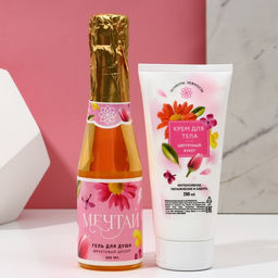 Подарочный набор Мечтай!, гель для душа шампанское 250 мл и крем для тела 200 мл, Чистое счастье фото 2