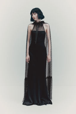 Vestido con capa de malla - H&m фото 2
