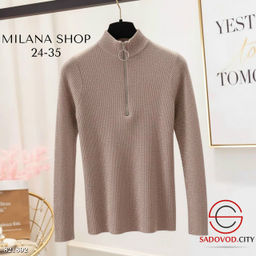 Кофта на полузамке с блестками - Bruno фото 4