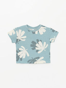 Bisiklet Yaka Bask?l? Erkek Bebek Ti??rt