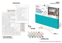 ФРЕЯ PNB/PL-028 Набор для раскрашивания по номерам 50 х 40 см Гуляя по Лондону  фото 4