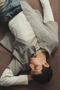 Camisa en mezcla de lino Oversized Fit - H&m фото 5