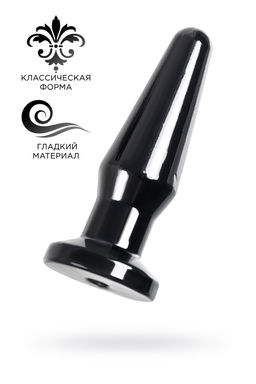 Анальная втулка TOYFA POPO Pleasure Gemini , TPE, черная, 12,4 см