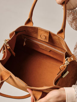 Сумка замшевая Deboro 31092 желтый янтарь