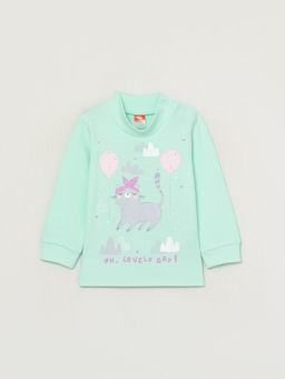 CRB wear/CWNG 62805-38-281 Водолазка для девочки, ментоловый/Ex.Cherubino  фото 6