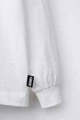 T-SHIRT WITH RAISED PRINT - Zara фото 4
