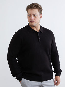 Polo Yaka Erkek Triko Kazak