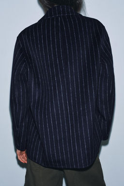 ZW COLLECTION PINSTRIPE BLAZER WITH WOOL - Zara фото 2