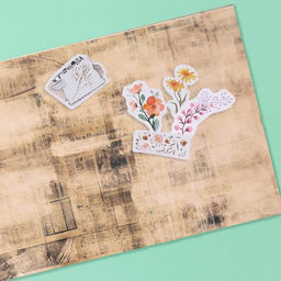 Наклейки в книжке «Классика и акварель», 3 фона, 20.7×14.2 см