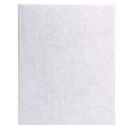 Картина по номерам на холсте с подрамником Лиса в гирлянде 40 50 см - Школа талантов фото 4