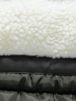 Парка зимняя подростковая для мальчика с капюшоном цвета хаки 9533Kh - Valianly фото 20