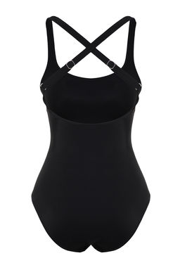 TRENDYOLMILLA Siyah S?rt Dekolteli Regular Mayo TBESS22MA0030 фото 9