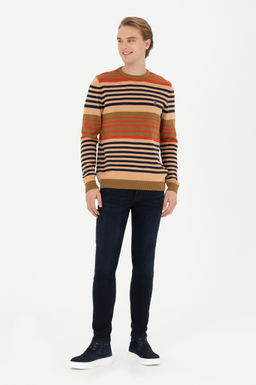 Мужской легкий свитер цвета хаки - U.s. polo assn фото 11