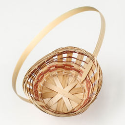 Цена за 2 шт. Корзина плетёная для хранения «Ладья», 15×13×8 см, бамбук