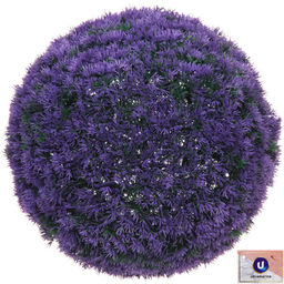 Искусственное растение шар "Самшит" цветы фиолетовые D-34см Ultramarine