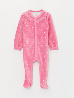 V Yaka Uzun Kollu K?z Bebek Tulum