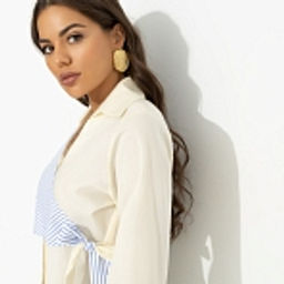 Рубашка из хлопка, Модная цель (желтая) - Charutti фото 15