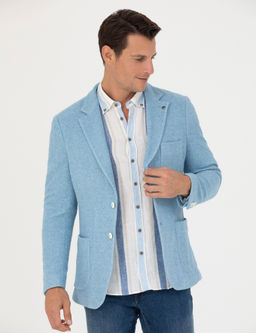 Синяя зауженная куртка - Cacharel фото 3