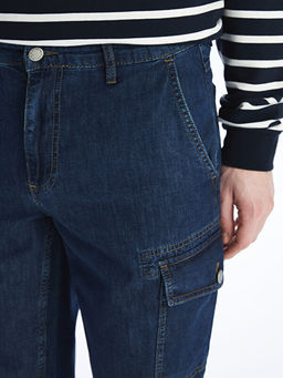 Standart Kal?p Erkek Jean Bermuda
