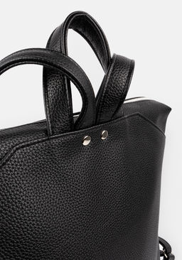 Рюкзак Модель №1307 | кожзам | гладкий | черный | Р929-1 | 33983 - L-craft фото 8