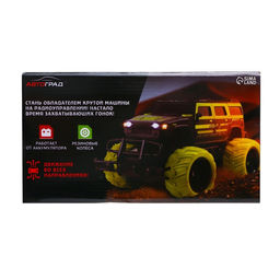 Джип радиоуправляемый «Бигфут», 1:20, работает от аккумулятора, цвет чёрно-зелёный