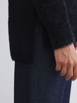 Bisiklet Yaka Kad?n Triko Tunik