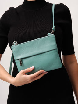 Кожаная сумка Deboro 3017 мутный минт