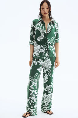Pantal?n estampado con cord?n de ajuste - H&m фото 2