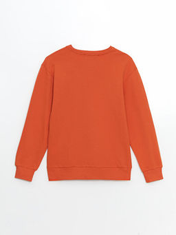 Bisiklet Yaka ?i?ekli K?z ?ocuk Sweatshirt - Waikiki фото 2