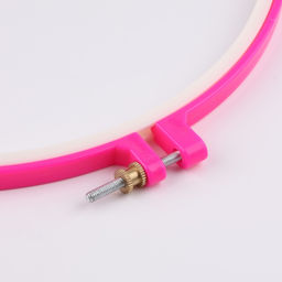 Пяльцы для вышивания, d=25/27 см, розовые