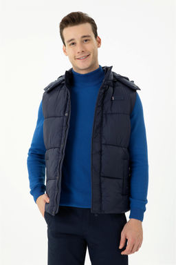 Мужской темно-синий жилет Неожиданная скидка в корзине