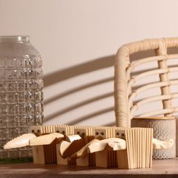 Сувенирный музыкальный инструмент "Трещотка" 25х9,5х4 см  МИКС