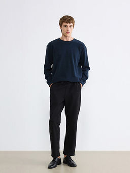 Bisiklet Yaka Erkek Sweatshirt