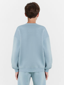 Свитшот для мальчиков синий с печатью - Mark formelle фото 3