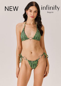 Infinity / Купальный костюм жен. Joy черно-зеленый