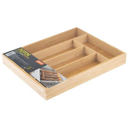 Лоток для столовых приборов BAMBOO, 37*30*4,5 см (бамбук) арт.105122 - Mallony фото 3