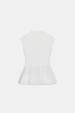 TOP COMBINADO PEPLUM / Blanco - Zara фото 5