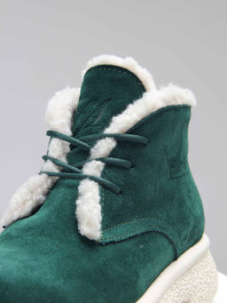 Ботинки EDART 308.агата w. зеленый замша/мех - Ed'art фото 19