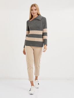 брюки женские укороченные из микровельвета - Glenfield фото 3