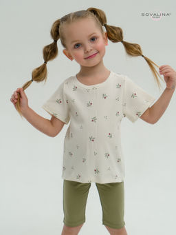 Костюм Актив бордовые тюльпанчики-оливка - Sovalina фото 7