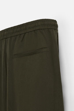 RELAXED FIT LYOCELL TROUSERS - Zara фото 20
