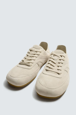 LEATHER TRAINERS - Zara фото 5
