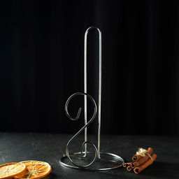 Держатель для бумажных полотенец настольный Доляна, 13.4×13, 4×28 см, хромированный