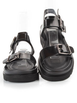 08-PEAG64-2 BLACK Босоножки женские (натуральная кожа)