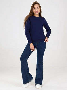 Свитшот женский из футера с начесом Синее Море